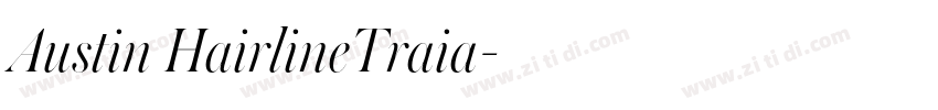Austin HairlineTraia字体转换